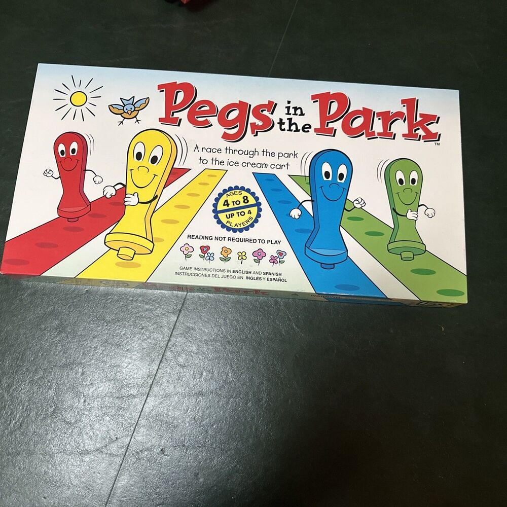 VINTAGE Pegs in the Park Children's Board Game Jax 1993 Kids Counting Complete